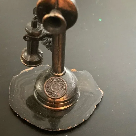 Collectable Brass Copper Antique Telephone Sharpener - Picture 2 of 4
